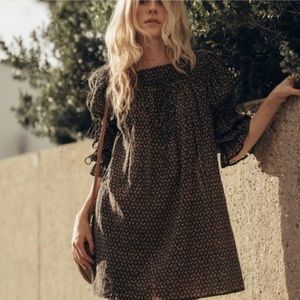 Doen Buttercup dress, black ditsy